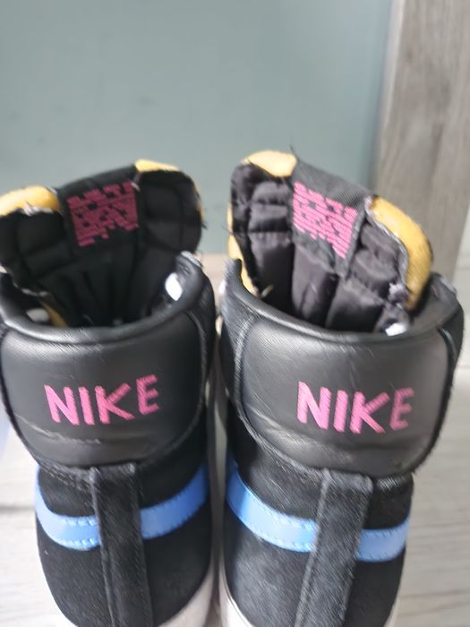 Czarne adidasy nike blazer mid sznurowane Rozmiar 38 zamsz