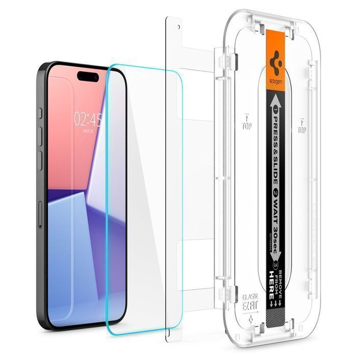 Szkło Hartowane Spigen Glas.tr EZ Fit 2-Pack iPhone 15 Pro Clear