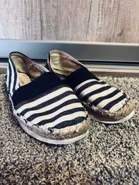 Espadryle w paski 38