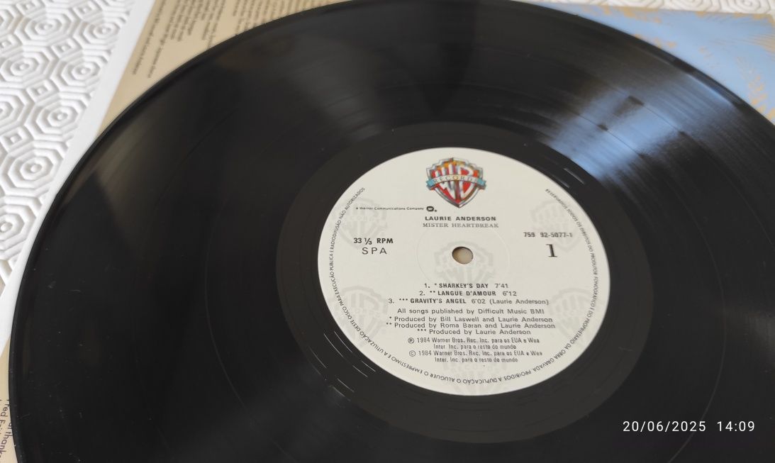 Lauria Anderson - Mister Heartbreak LP
