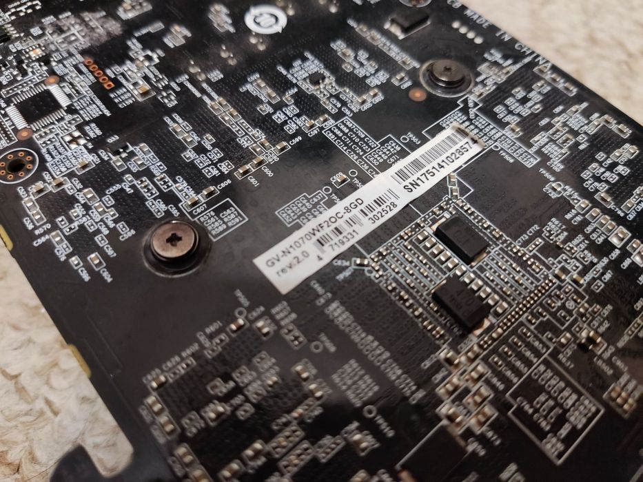 Видеокарта Gigabyte Nvidia Geforce GTX 1070 8gb