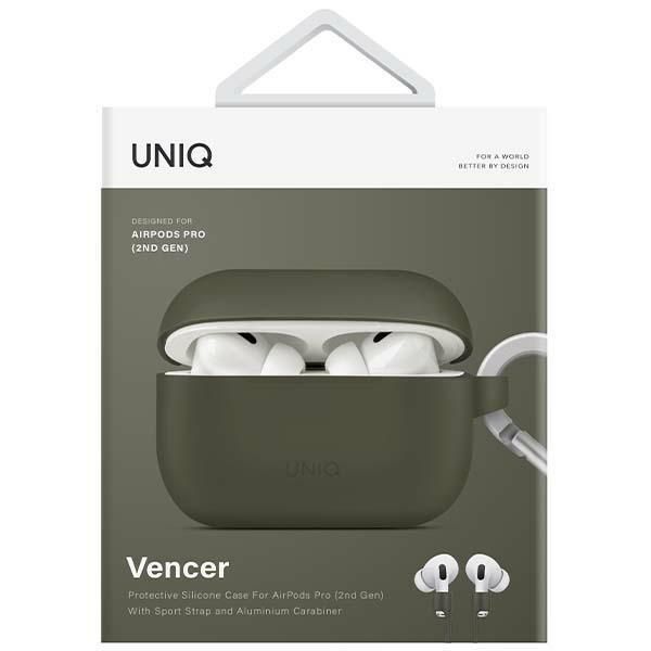 Etui Uniq Vencer Na Airpods Pro 2 Gen. Silicone Zielony/Moss Green