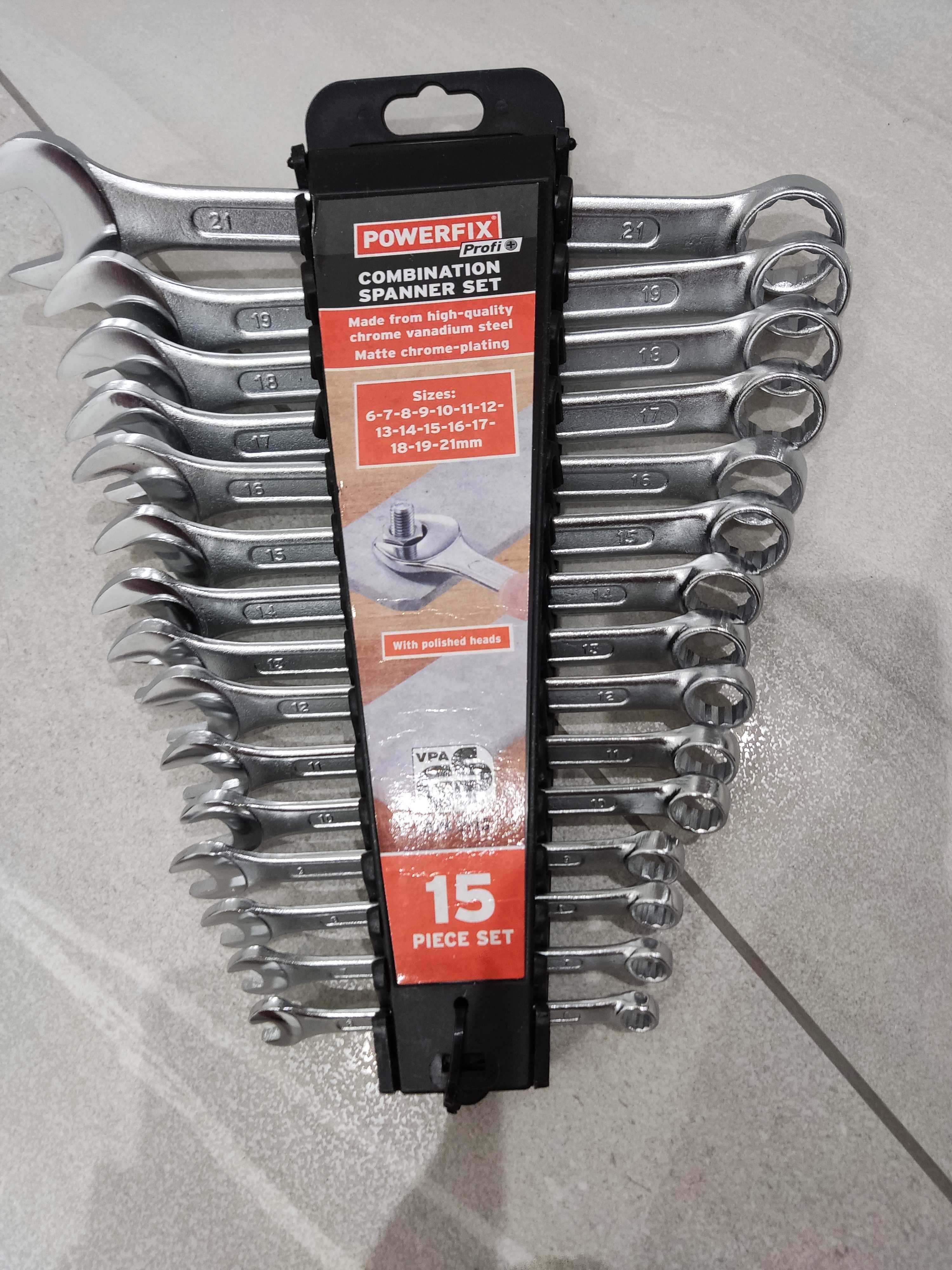 Zestaw nowych kluczy Powerfix Combination SET