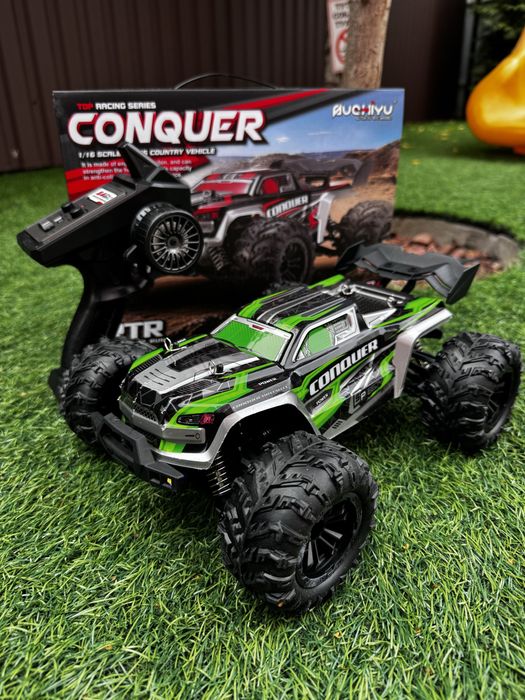 Позашляховик машинка на радіокеруванні CONQUER 4x4, 1:16, зелена 50км