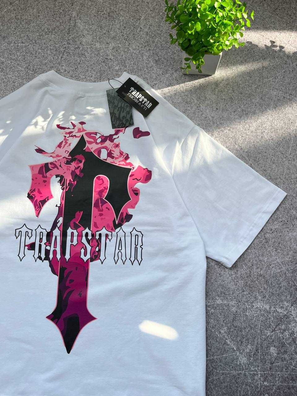 Біла Футболка Trapstar з бірками (Трепстар)