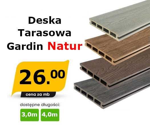 Deska tarasowa kompozytowa Gardin Natur 23x146mm