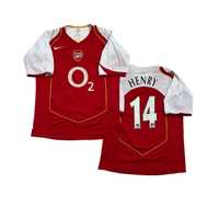 Arsenal London 14 Thierry Henry 2004 Soccer Jersey rare koszulka