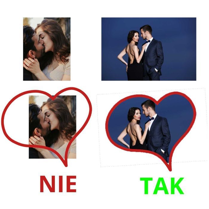 RAMKA Ze Zdjęciem Dla Niego Niej prezent na walentynki szklana