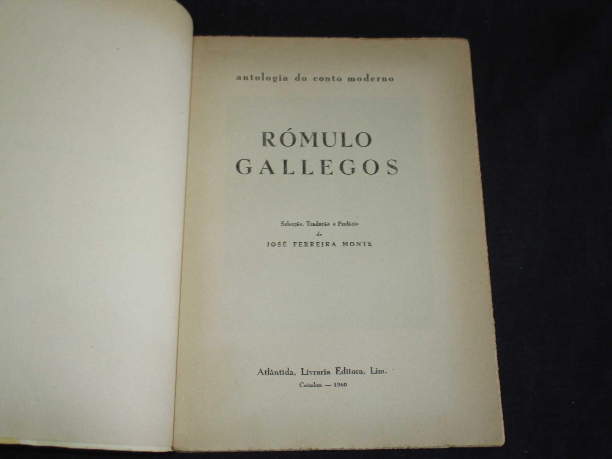 Livro Rómulo Gallegos Antologia do Conto Moderno