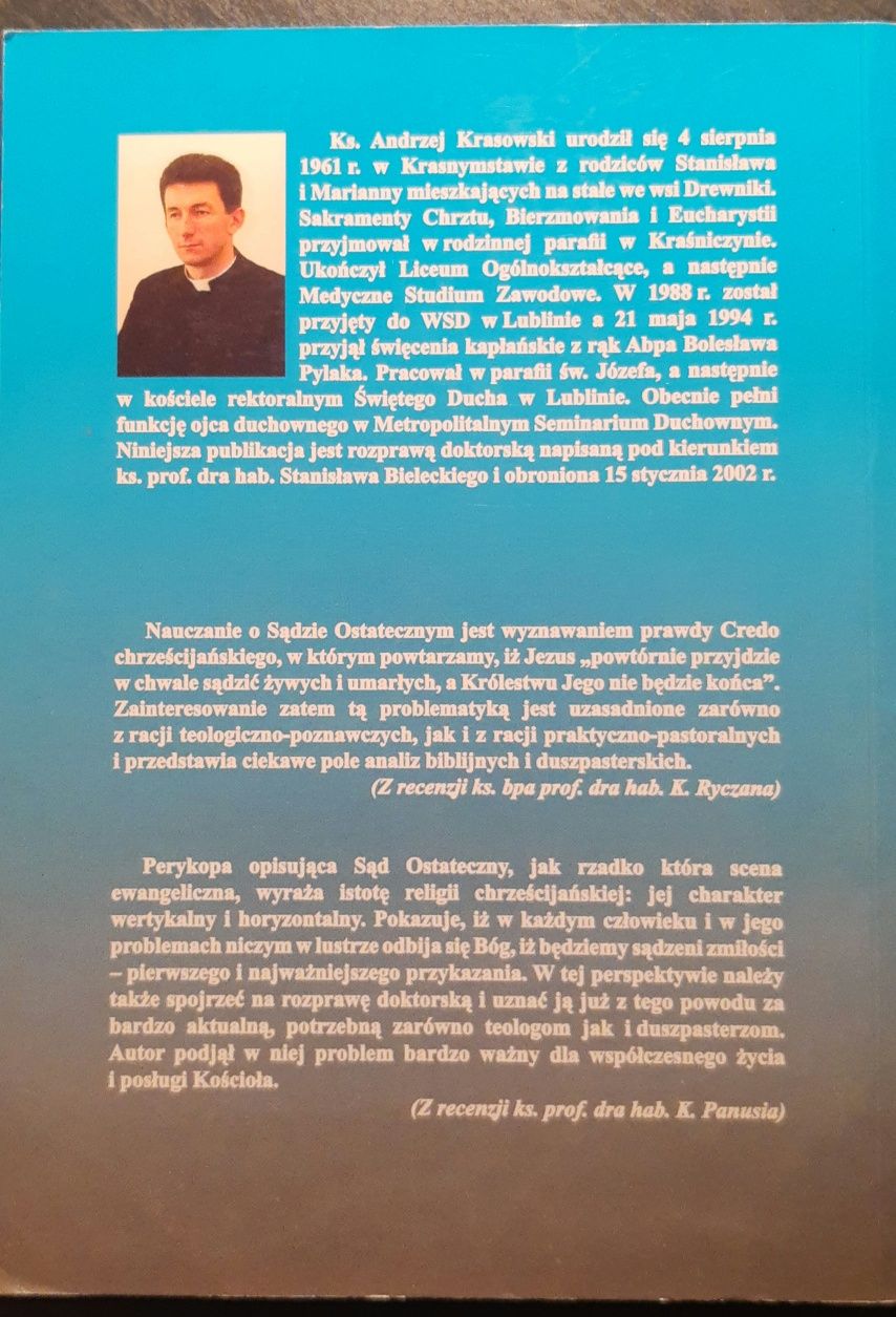 Książka "Sąd ostateczny w posoborowym przepowiadaniu polskim"