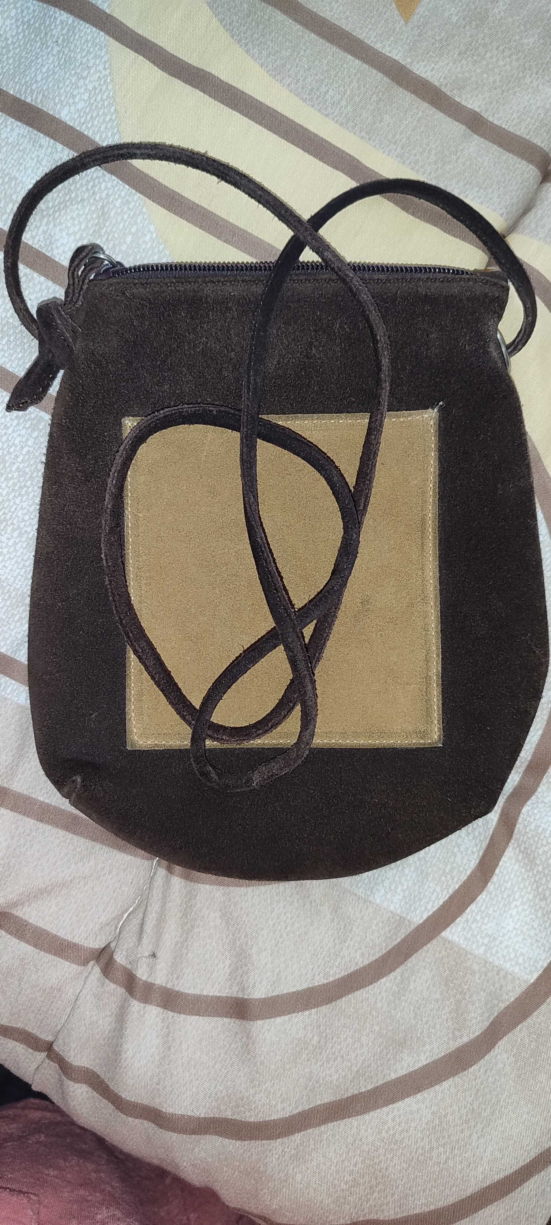 Bolsa tiracolo pele