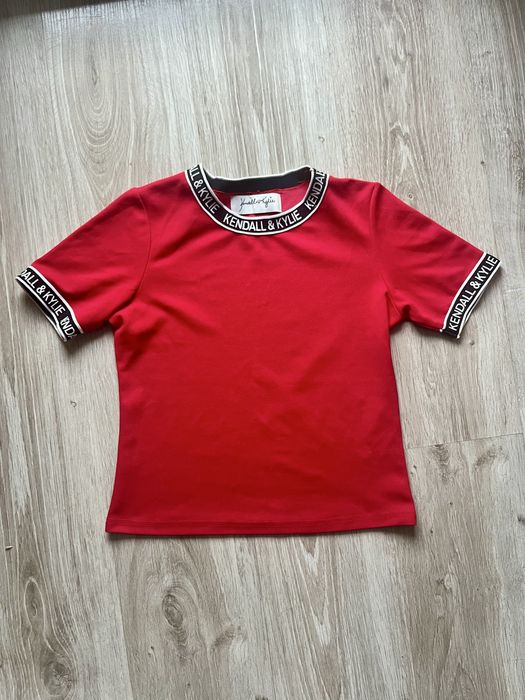 Kendall + Kylie koszulka top czerwona xs 34