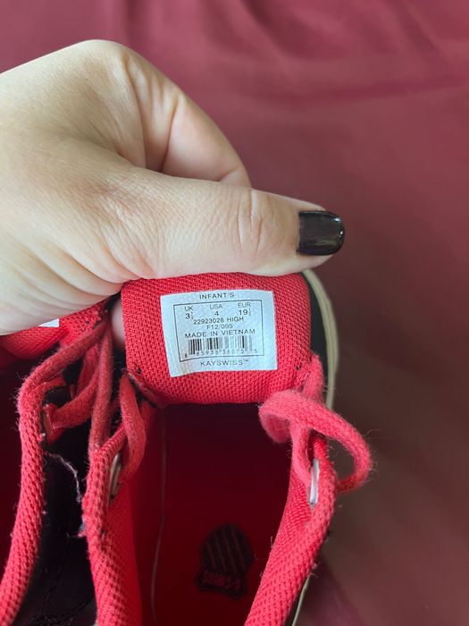 K-swiss wysokie buciki dla dziecka rozmiar 19