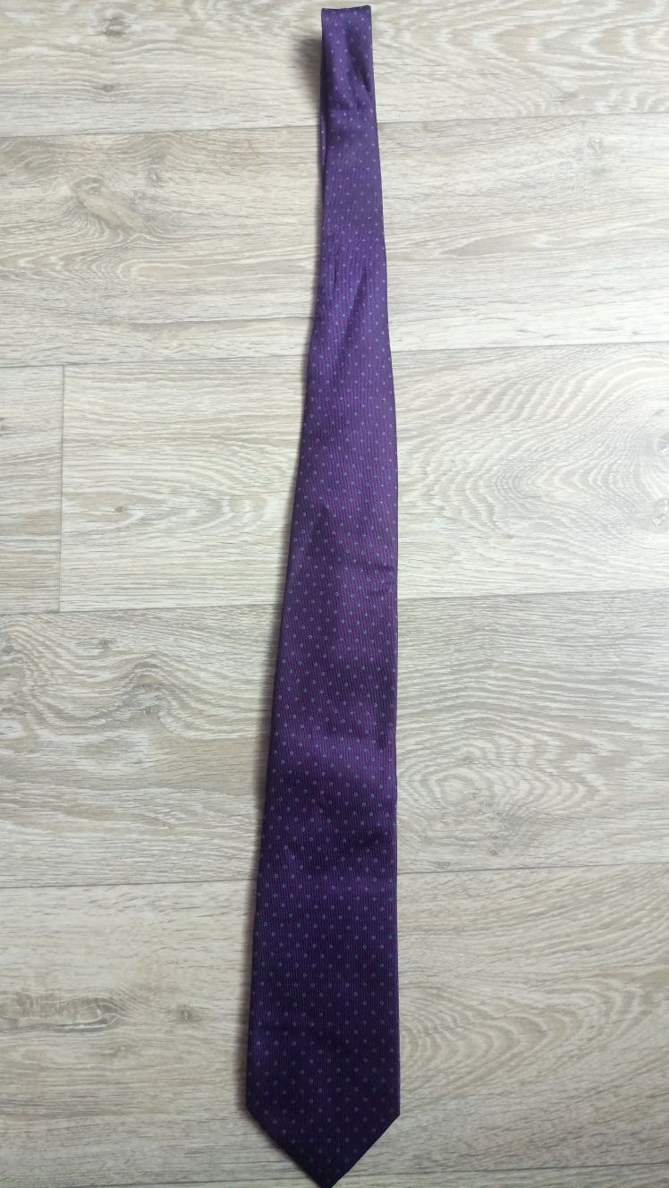 Krawat męski fioletowy