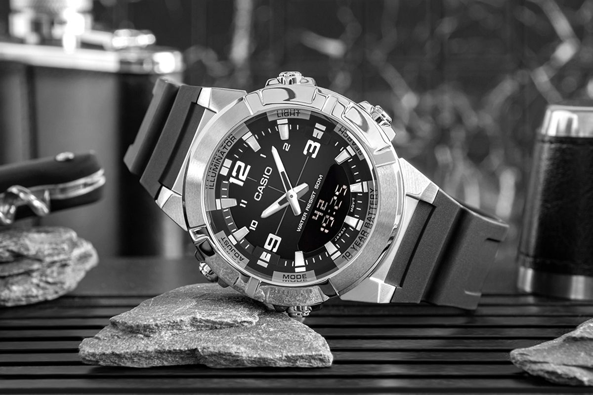zegarek męski casio amw-870-1avdf + box