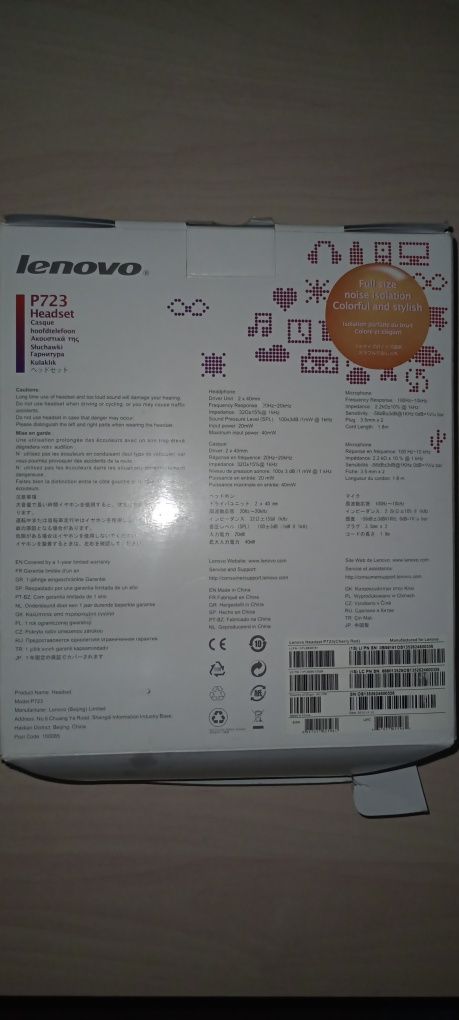 Słuchawki lenovo