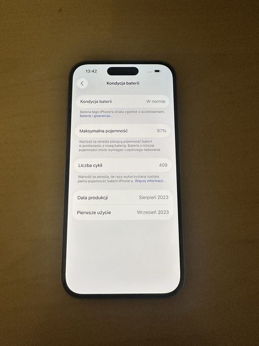 iPhone 15 128GB Blue – idealny stan