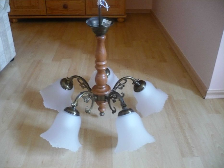 Lampa wisząca pięcioramienna