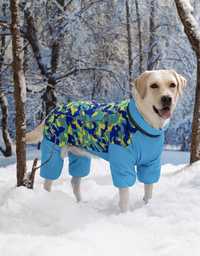Курточка для собаки. Теплый комбинезон на меху для средней собаки