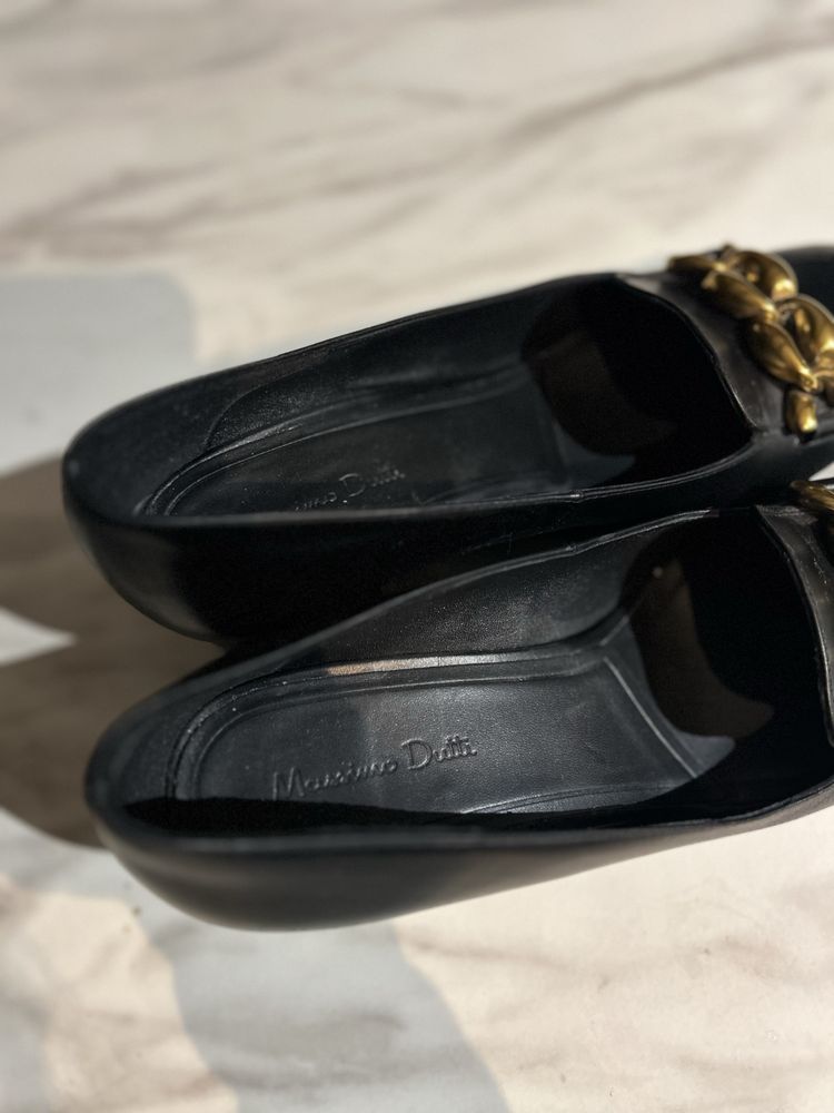 Czarne czółenka Massimo Dutti 38