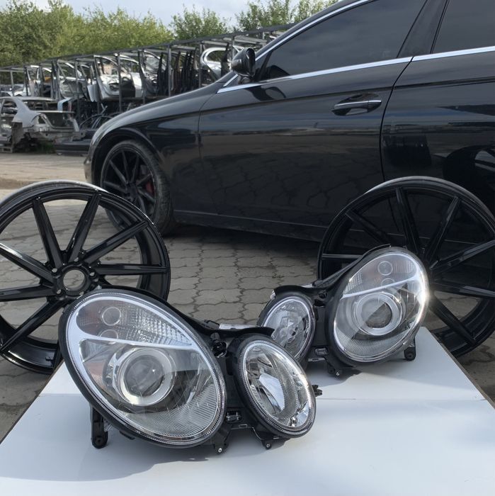 Фары Mercedes Benz w211 Дорестайлинг Галоген Фара Оптика АвтоРозборка