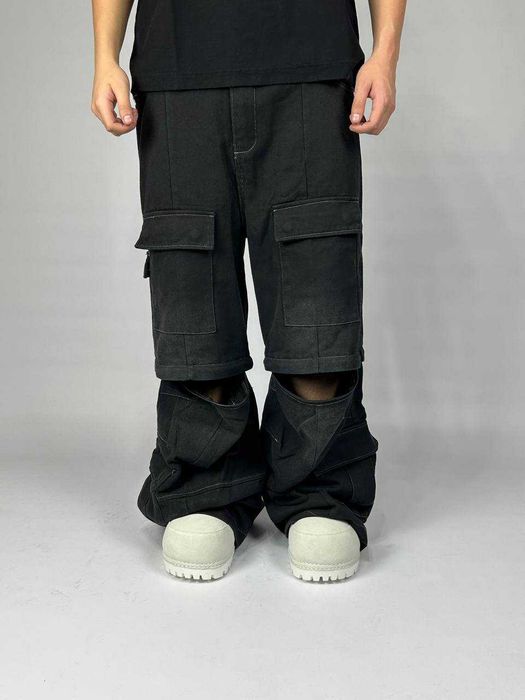 Джинси Balenciaga Cargo faded baggy opium archive джинсы чорні black