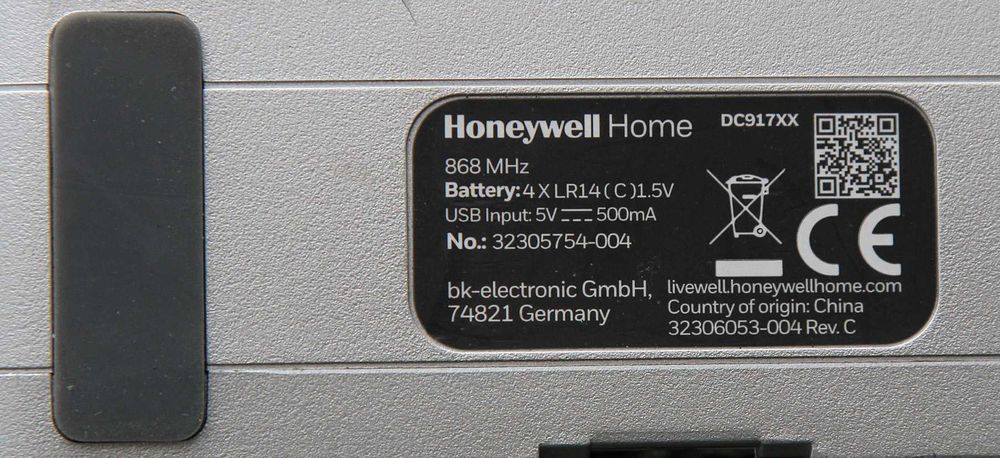 Дзвінок вхідний Heneywell Home DC917XX