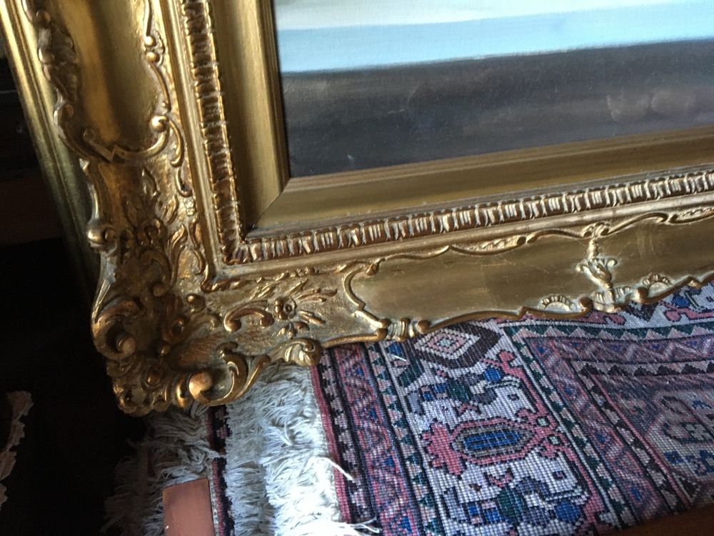 Quadro espelho em talha dourada grandioso