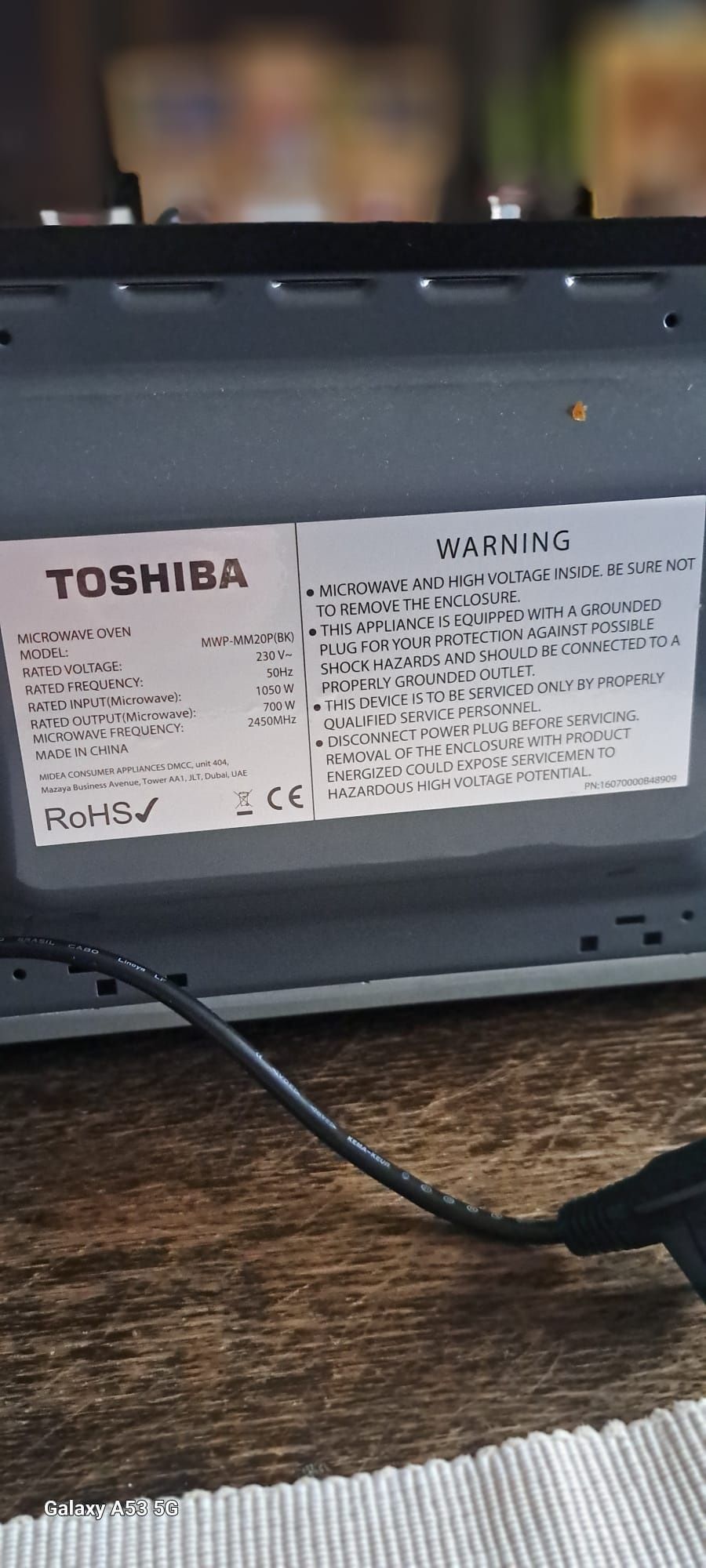 Mikrofalówka Toshiba