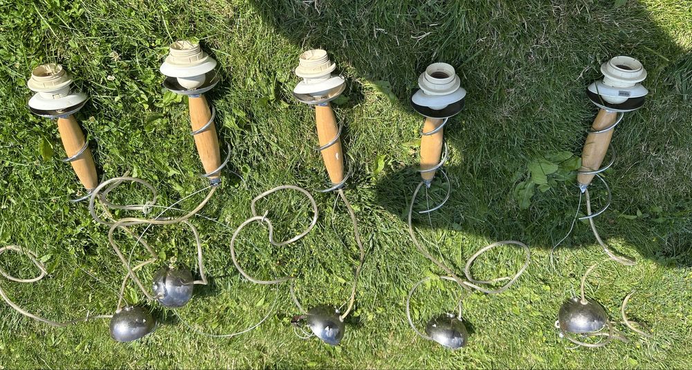 Lampa wisząca z kloszem 5szt