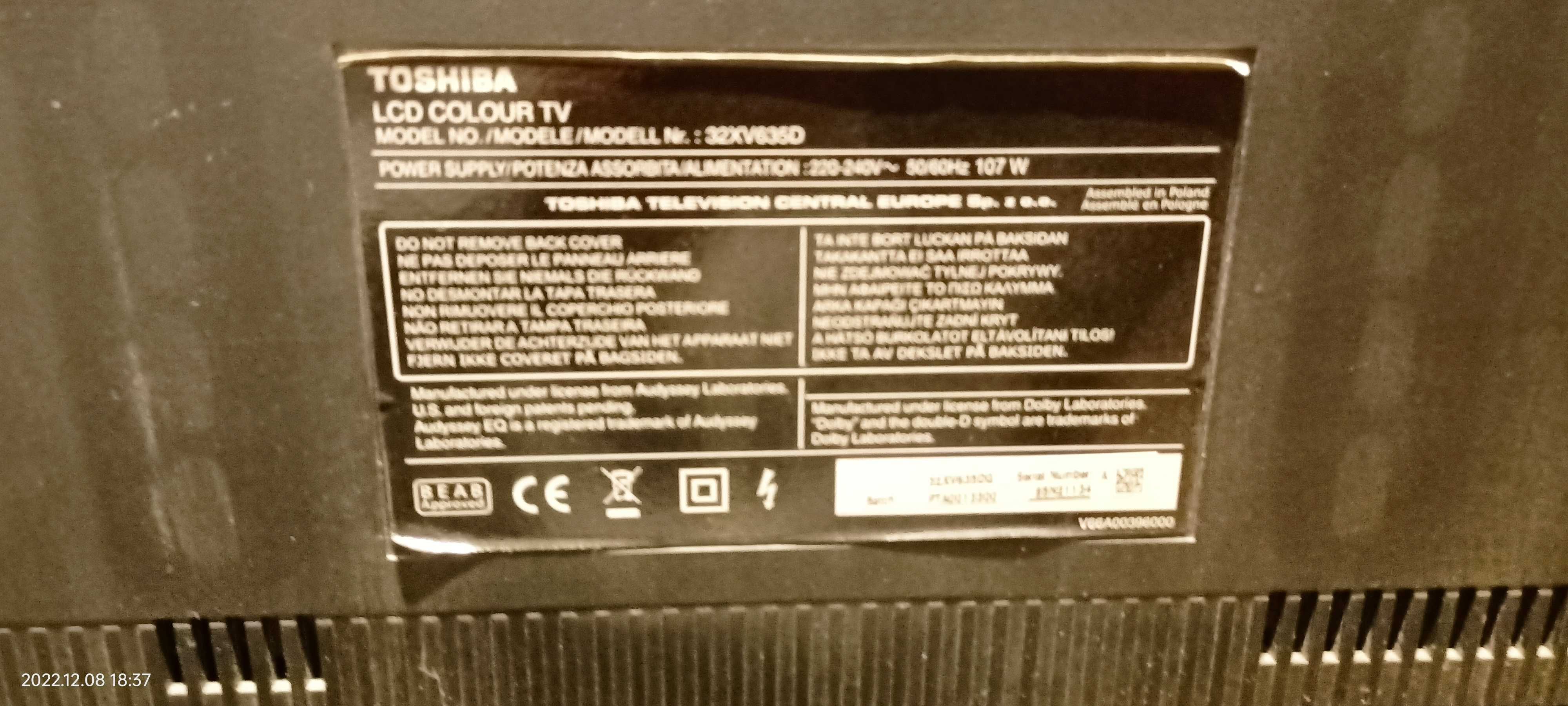 Telewizor TOSHIBA 32 cale