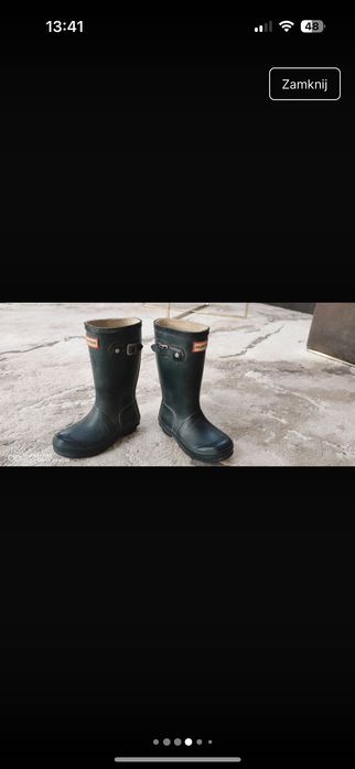 Kalosze hunter dla chlopca