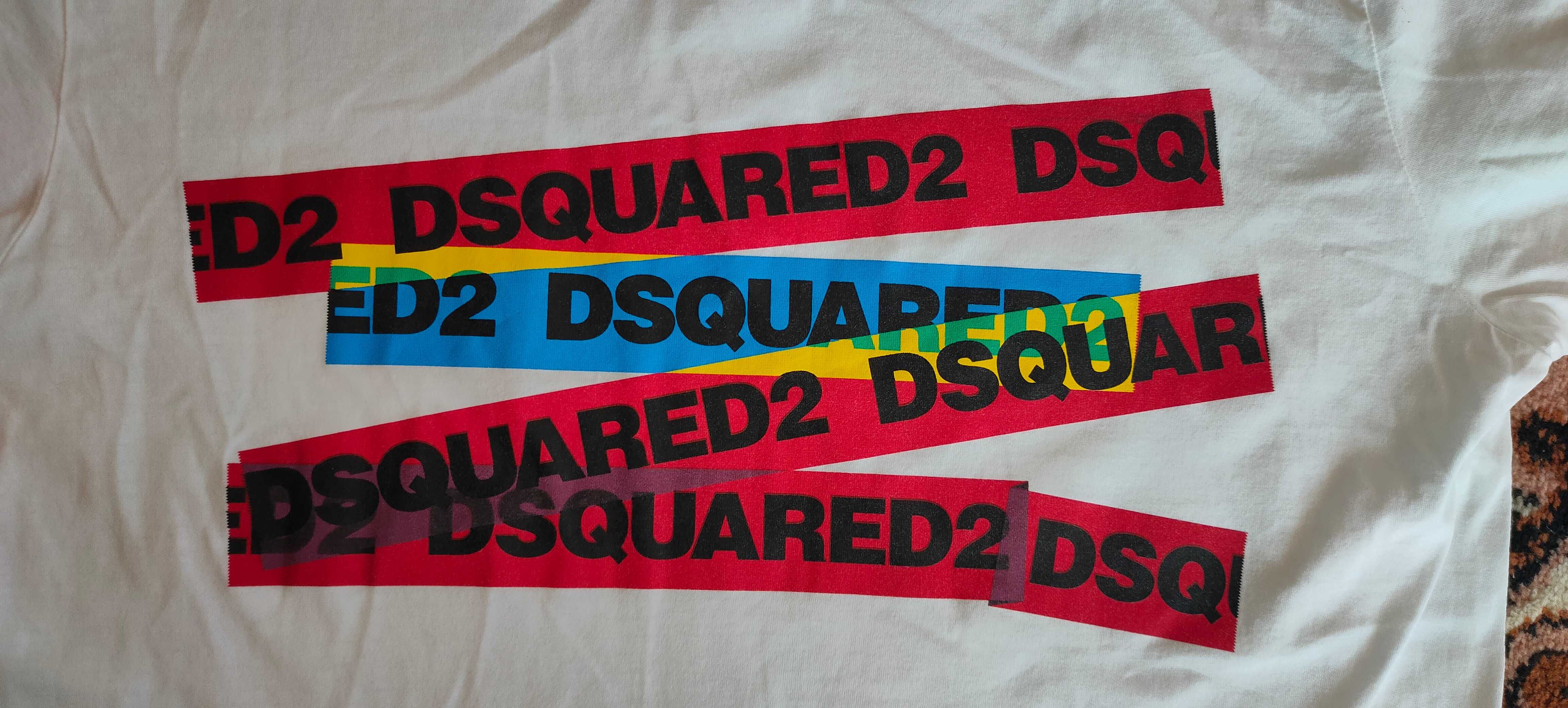 футболка Dsquared2 Banner Tape Logo T shirt