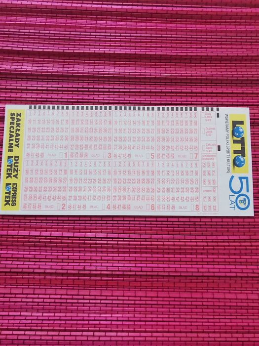 Kupon Lotto 50 lat