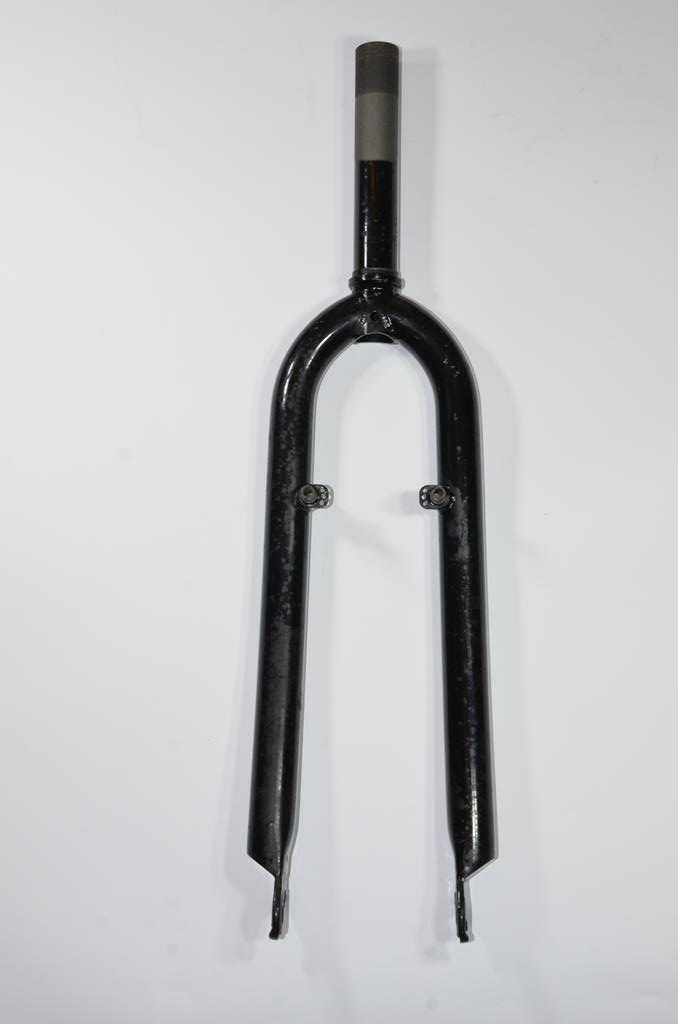 Widelec rowerowy mtb gwint 1 1/8" koło 26'' V brake piwoty czarny stal