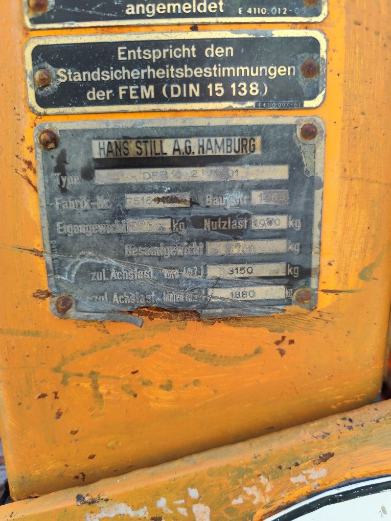 Wózek widłowy Stihl diesel