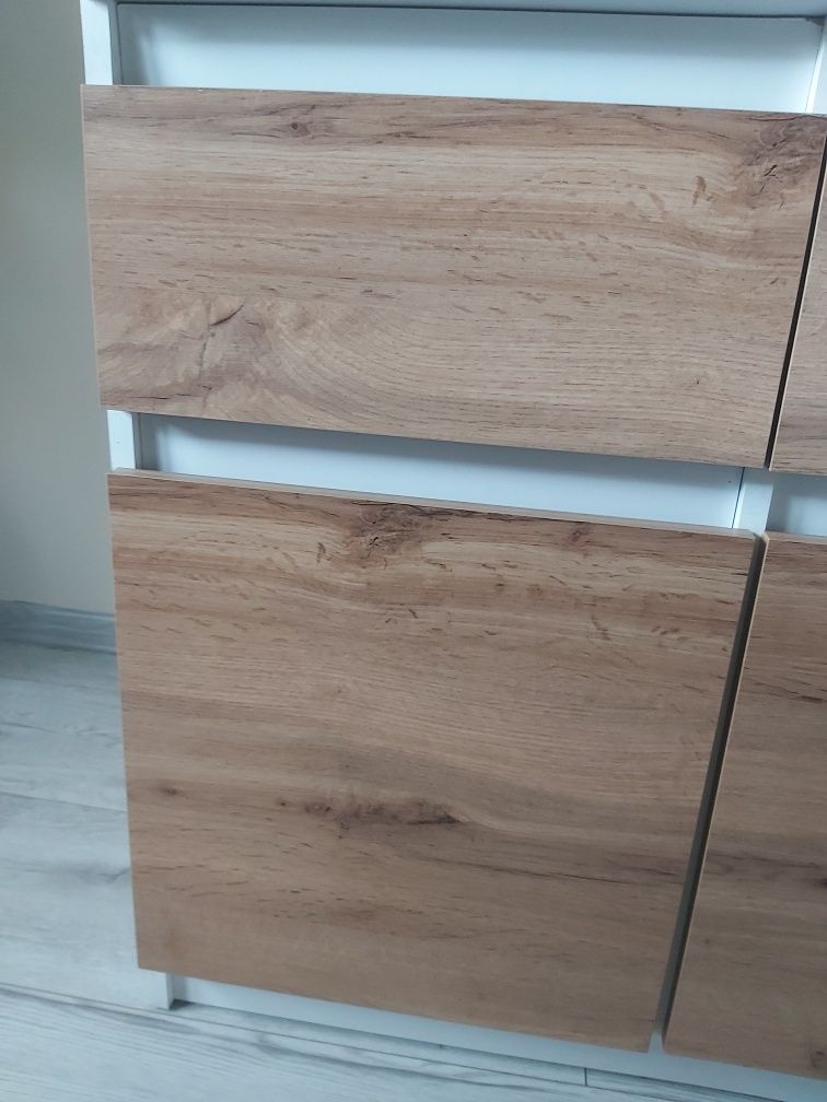 Komoda 120cm biała / dąb