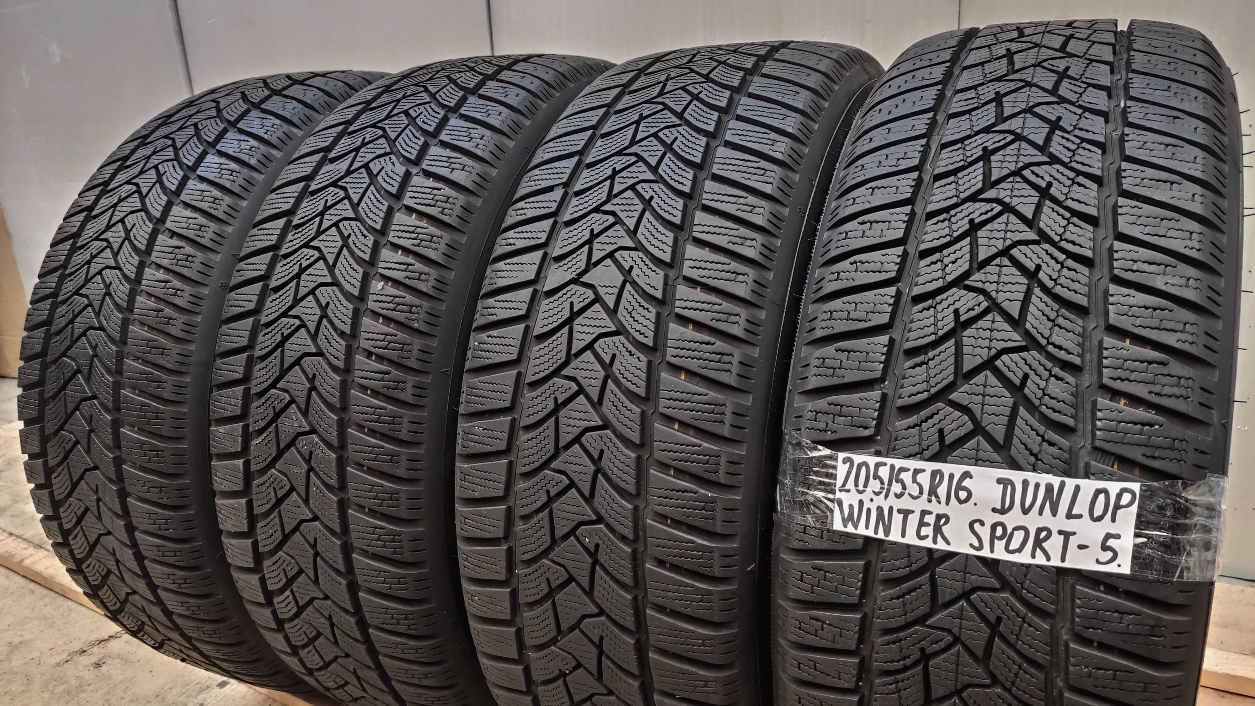 шини 205/55R16.  Dunlop 99%. Зима. Пари. Комплект.