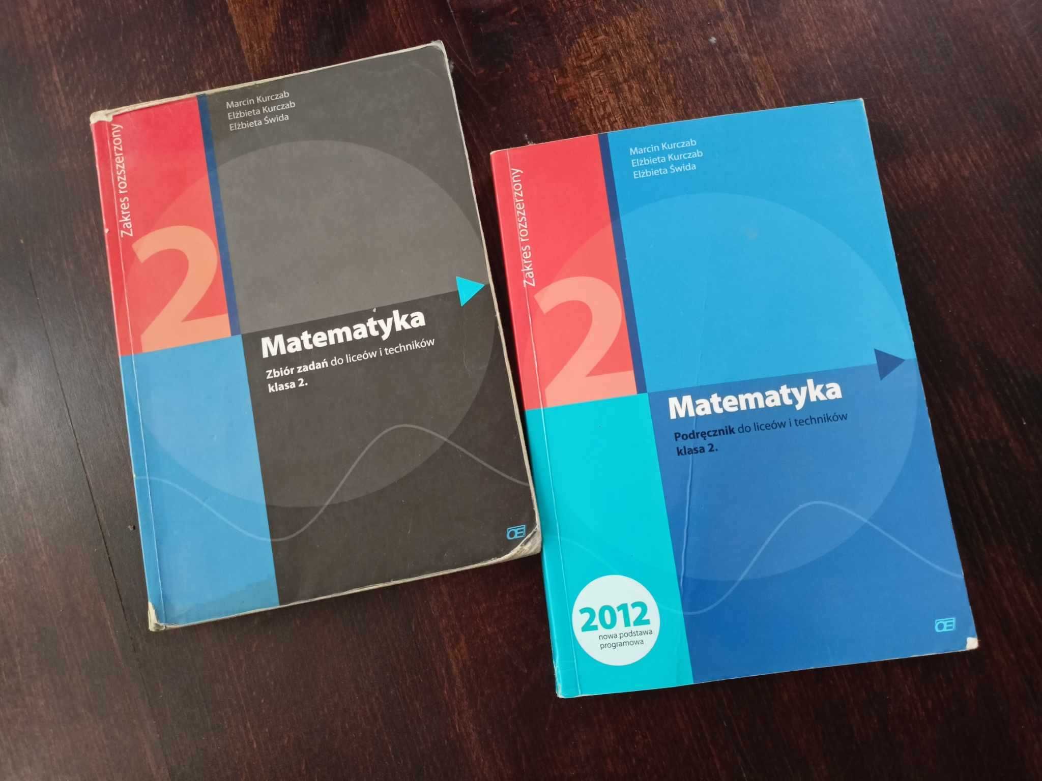 Matematyka 2 zbiór zadań i podręcznik zakres rozszerzony Kurczab Świda