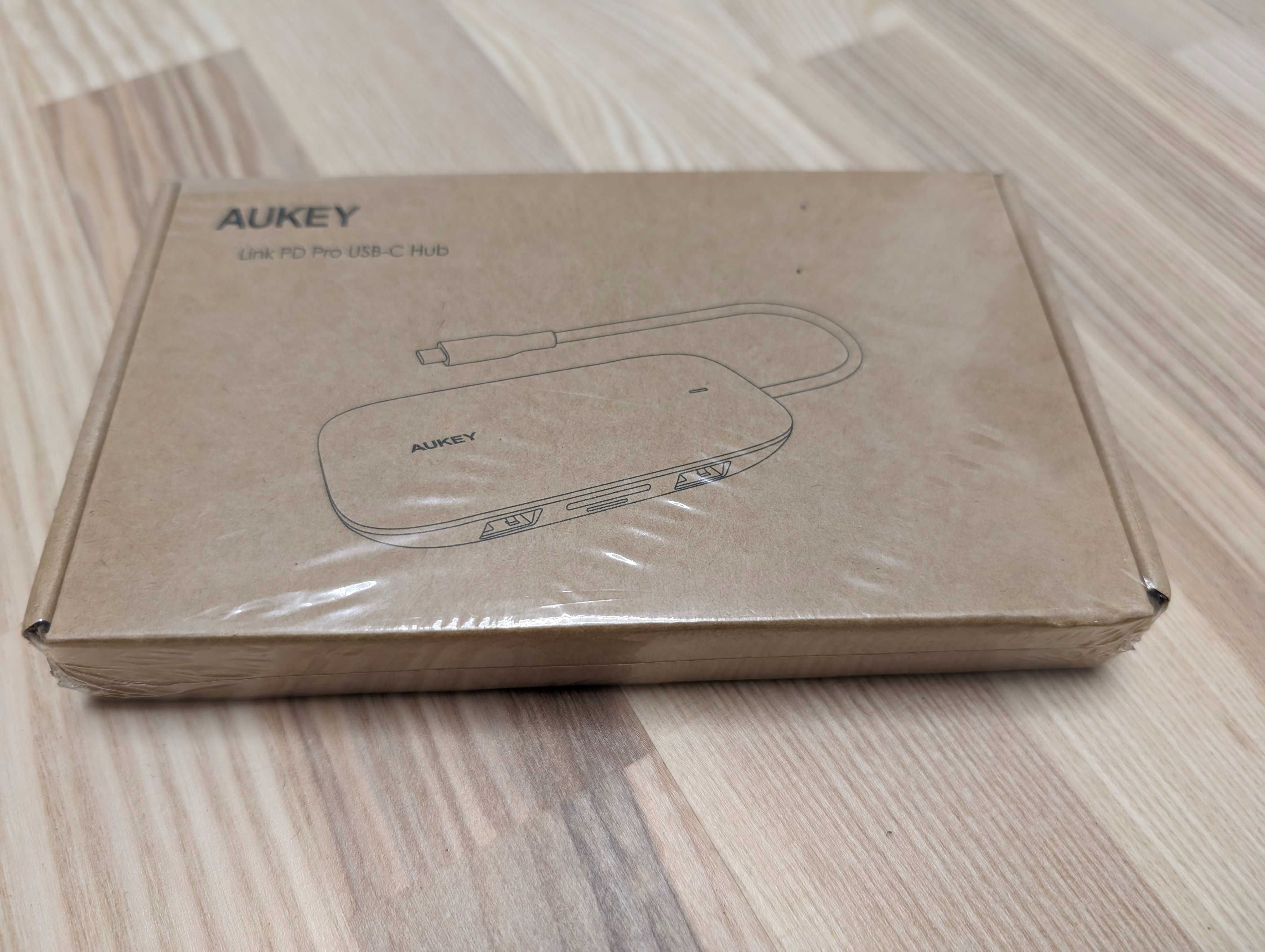 Hub USB type C AUKEY CB-C71 8w1 Nowy