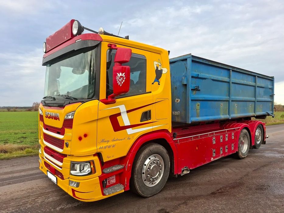 Scania G 410  Hakowiec , Scania G410 , euro 6 , 6x2 , dzienna kabina