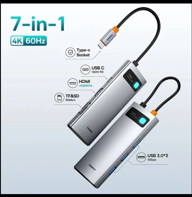 USB концетратор  Baseus