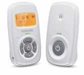 Niania elektroniczna Motorola AM24 – DECT, 300 m, biały LCD