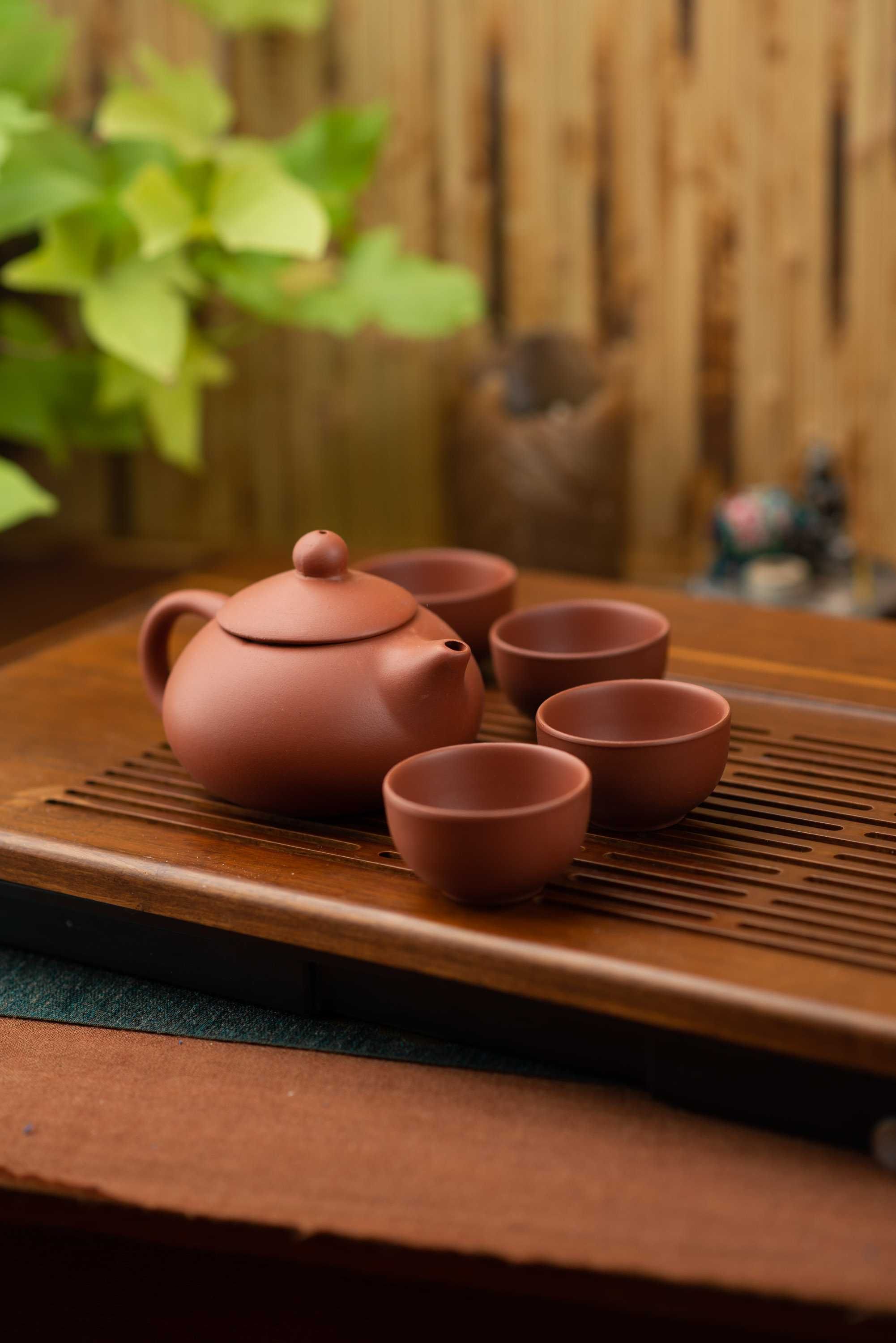 Набір для чайной церемонії з ісінської глини на 4 персони
