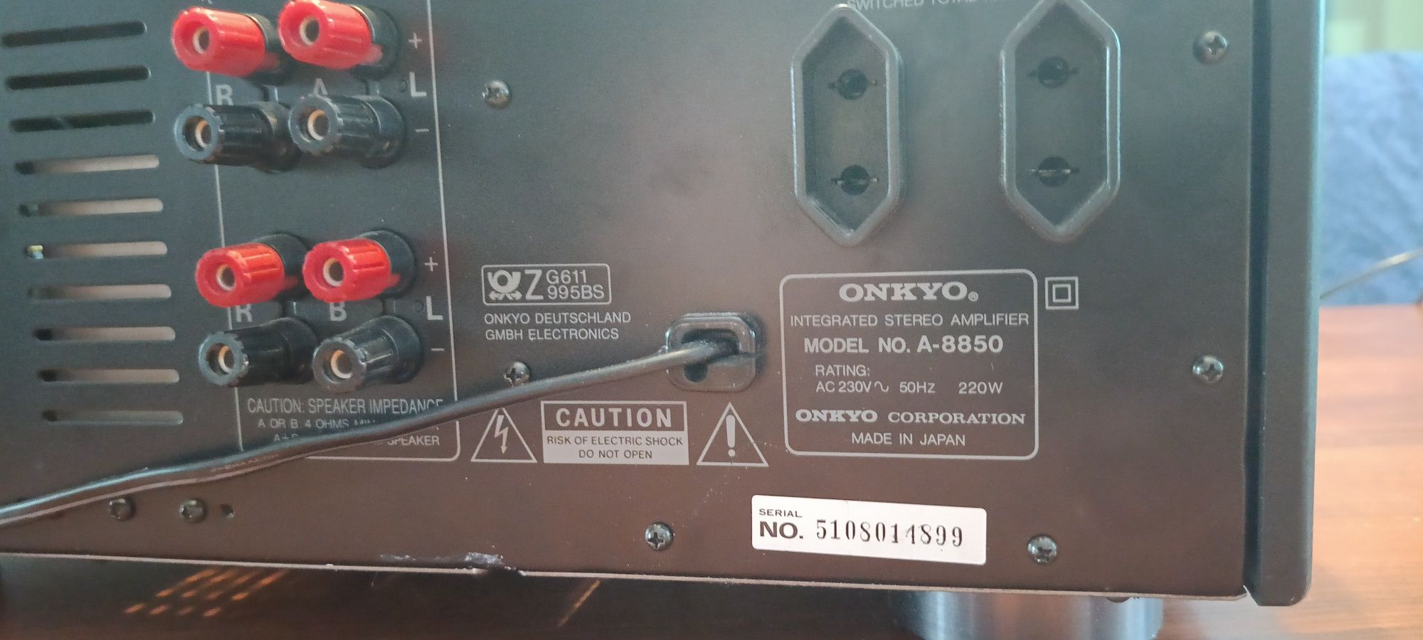 Onkyo wzmacniacz Integra 8850 i tuner  T4210R