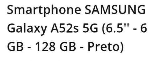 Samsung galaxy a52s