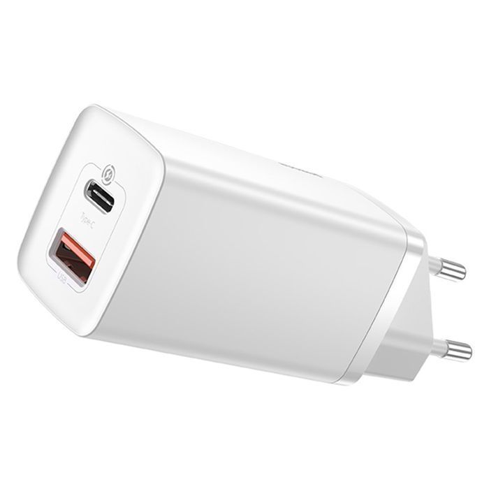 Ładowarka Sieciowa Baseus GaN2 Lite 65W USB-C - Biały