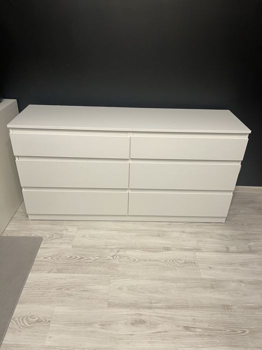 Biala komoda Ikea 6 szuflad
