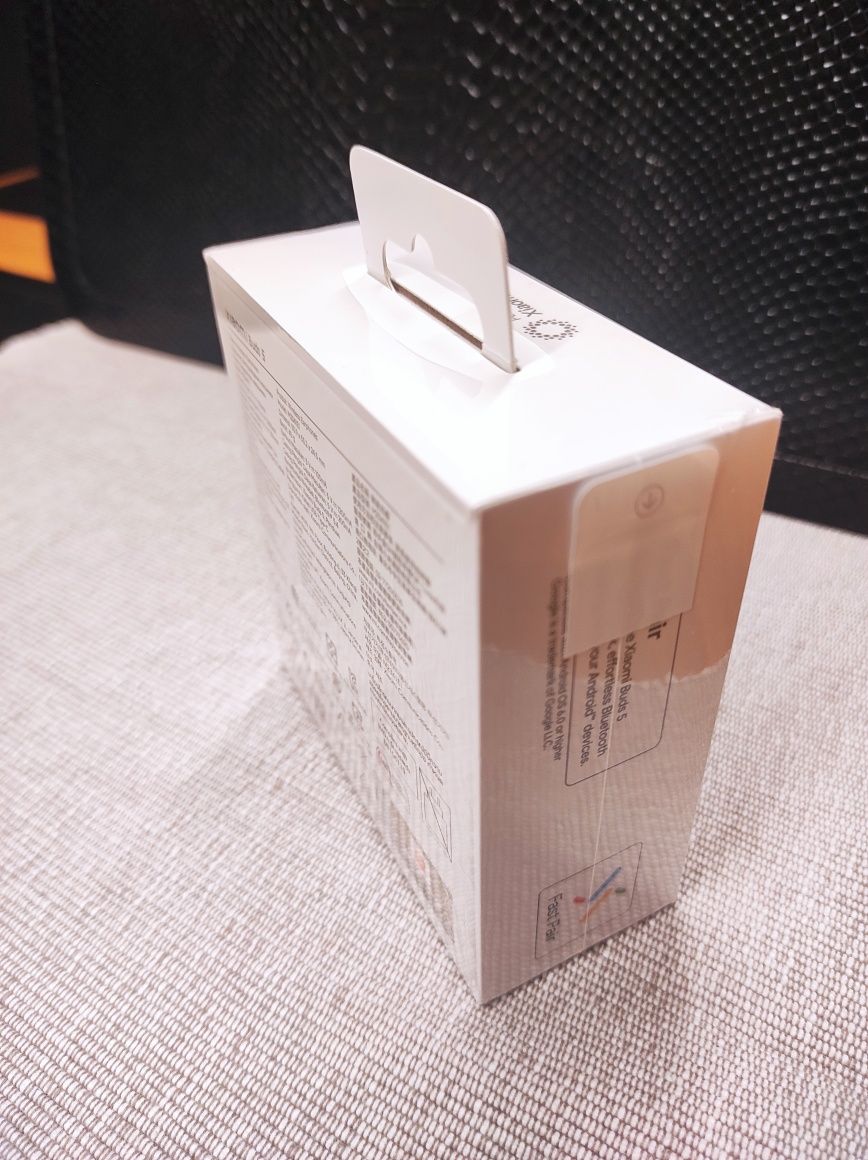 Słuchawki douszne Xiaomi Buds 5- ceramic white, Nowe!