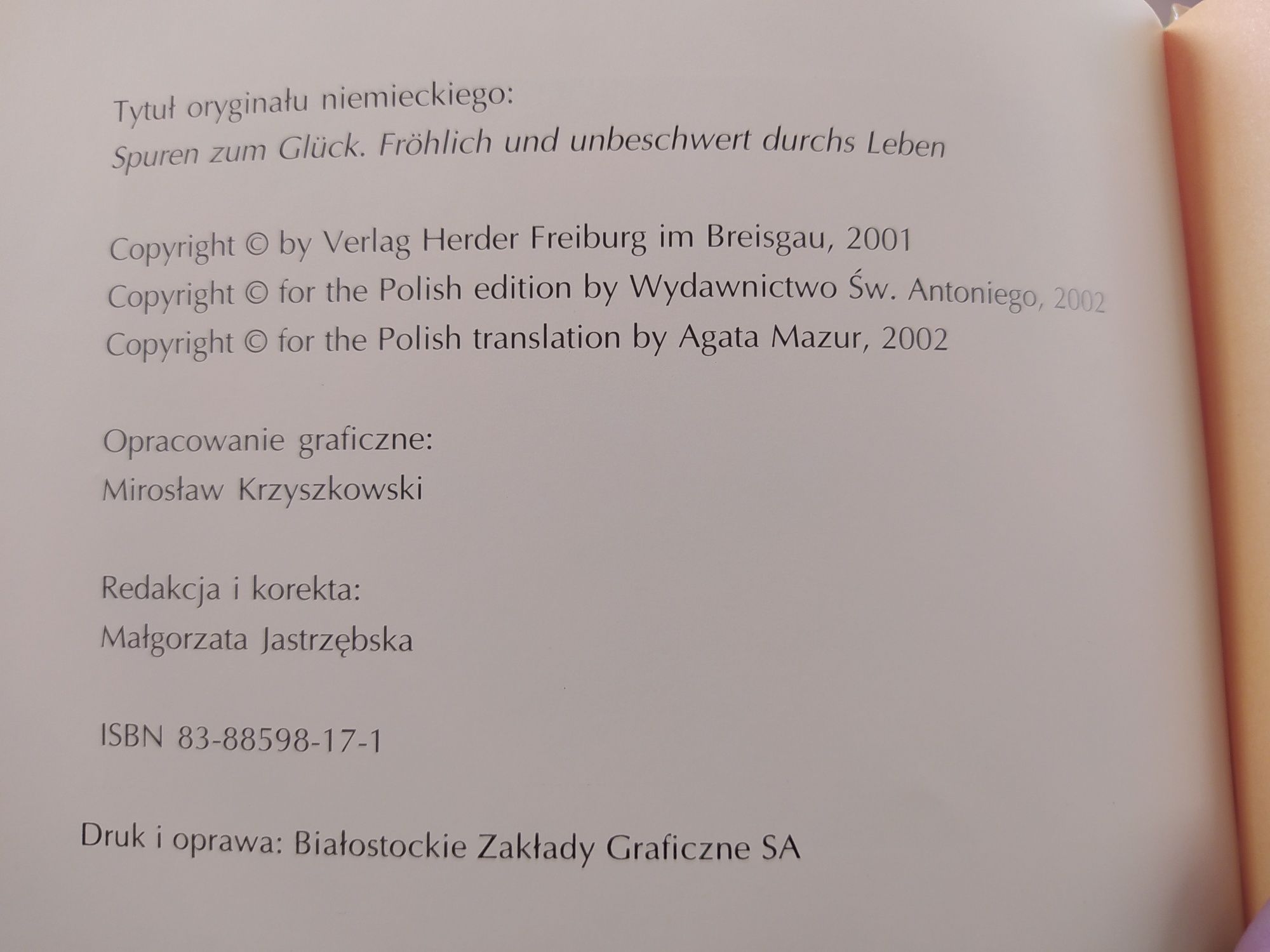 Ścieżki do szczęścia Rainer Haak Antoni 2002 Radośnie i bez obciążeń